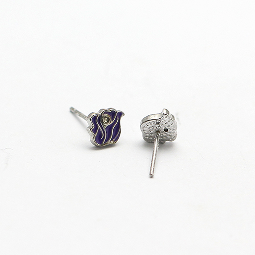 925 Sterling Silver Blue Rose Stud Earrings Accessories Jewelry for Kids  Wholesale