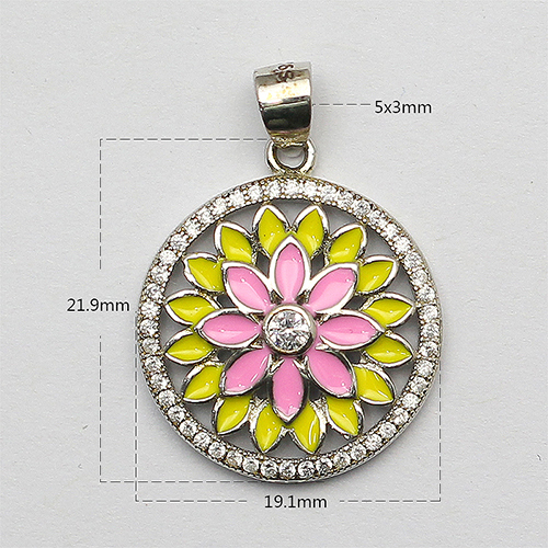 925 Sterling silver pendant jewelry for wedding fashion princess accessories