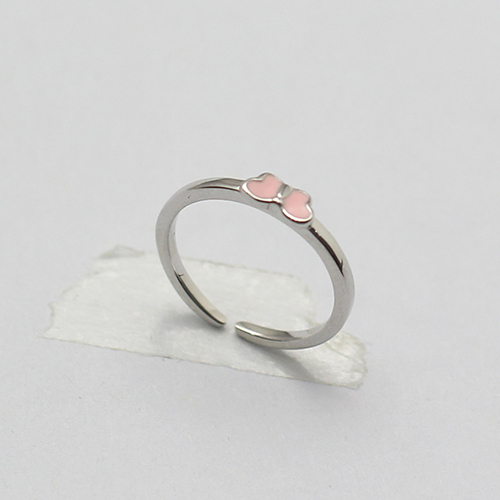 925 Sterling silver Pink Butterfly Ring Jewelry Gift for Little Girl Princess