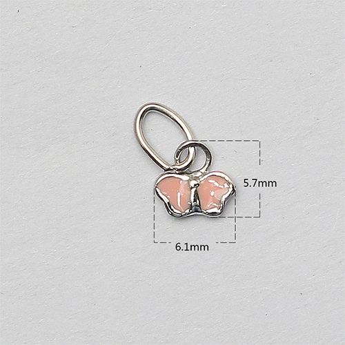 925 Sterling silver Pink Butterfly Charm NecklaceToddler Boy  Jewelry