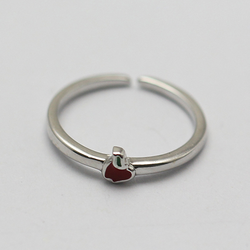 925 Sterling Silver Strawberry Childs Adjustable Birthstone Ring Children's Gifts