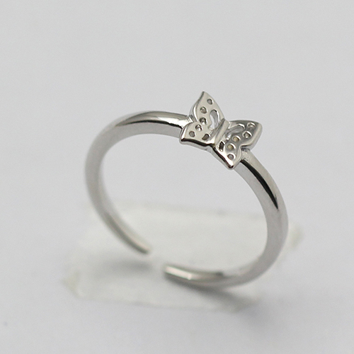 Butterfly Fashion Sterling Silver Ring Jewelry for Teenage Girl