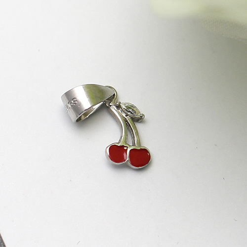 925 Sterling silver Cherry Nacklace Pendant Charm Childrem Gift Jewelry
