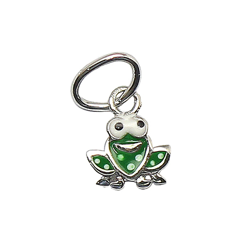925 Sterling silver Animal Frog Little Girl Charm Birthstone Present