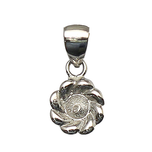 925 Sterling silver Flower Charm Pendant Personalized Birthstone Necklace for Mom