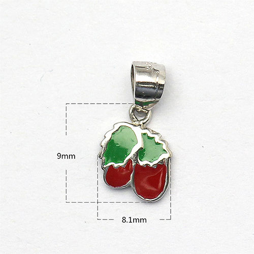 925 Sterling silver Colorful Charm Pendant Necklace Gift For Flower Girls Jewelry Wholesale