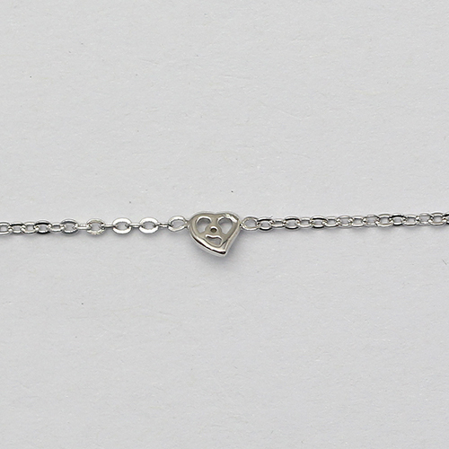 925 Sterling silver Birthstone Bracelets Love Heart Gift For Little Baby Wholesale