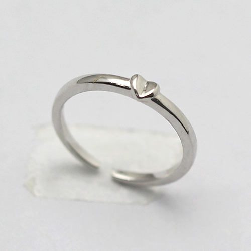 Love Heart Super Tiny Children's Sterling Silver Bitty Personalized Handmade Ring Wholesale