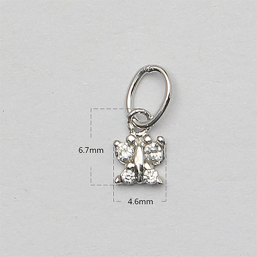 925 Sterling Silver Childrens Butterfly Jewelry Wholesale Charm Pendant Necklace&Ring Little Girl Gifts