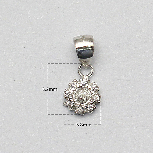 925 Sterling Silver Baby Jewelry for Baptism Flower Pendant Necklace Stud Earring & Ring Children's Gifts