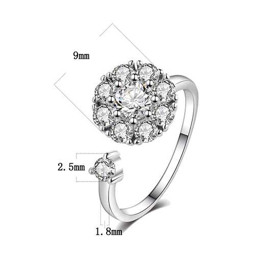 925 sterling silver Open Finger Rings for Women Wedding Silver Jewelry gift