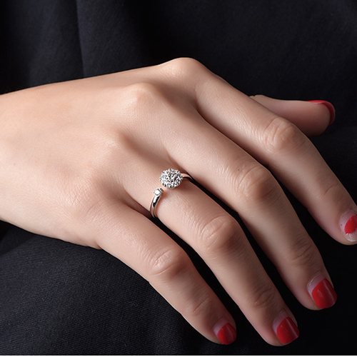 925 sterling silver Open Finger Rings for Women Wedding Silver Jewelry gift