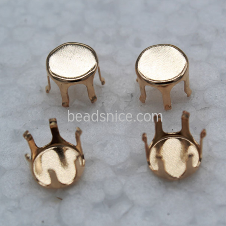 Brass flower receptacle jewelry making charms