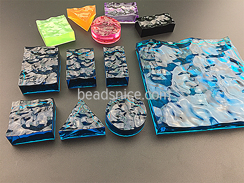 Epoxy water pattern silicone mould crystal