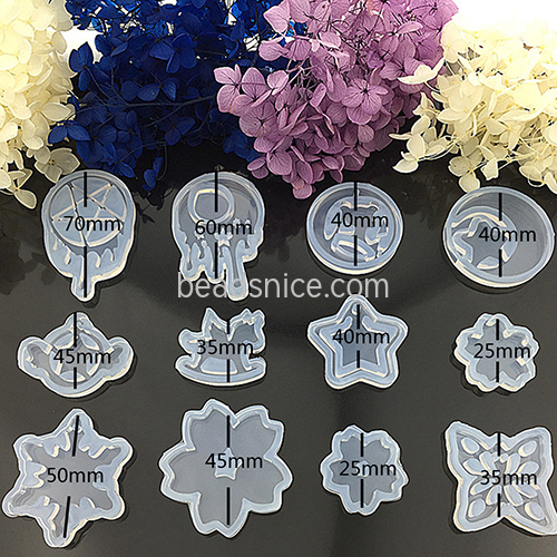 Scenery crystal mold food grade silicone cake tools