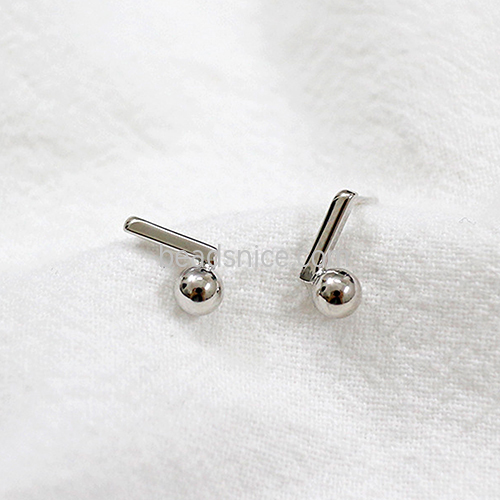 925 Sterling silver earring stud nickel free jewelry accessories
