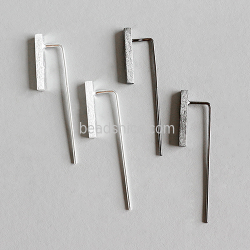 925 Sterling silver Simple geometric stud earrings