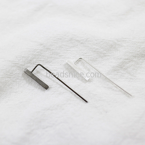 925 Sterling silver Simple geometric stud earrings
