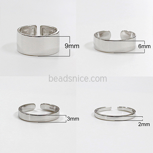925 Sterling silver Opened Rings Adjustable for Bridesmaids Jewelry party gift Accessories
