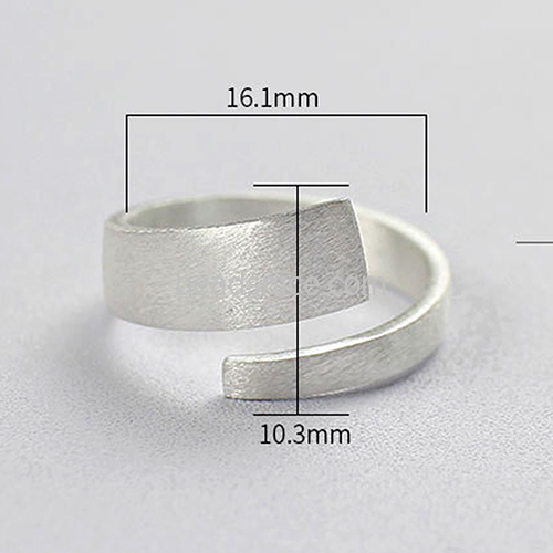 925 Sterling silver Modern Open Ring Unique Women Gift Accessories for jewelry