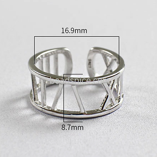 925 Sterling silver Delicate Open Rings Minimalist Gift for her