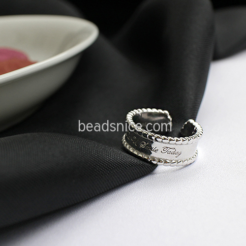 925 Sterling silver Ring Custom Diy Accessories jewelry Delicate