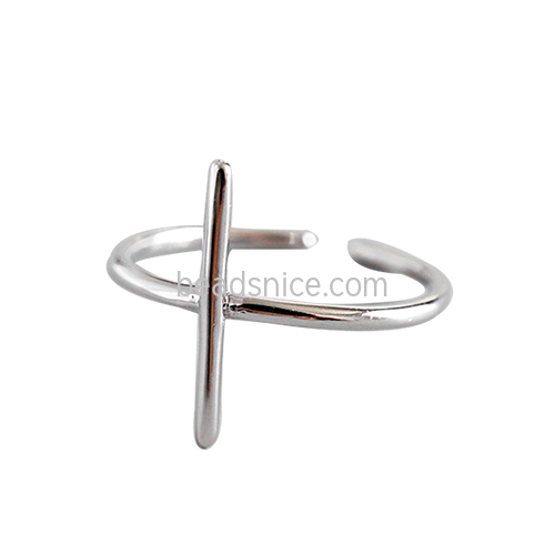 Sterling silver Cross ring Catholic for making Jewelry accessories
