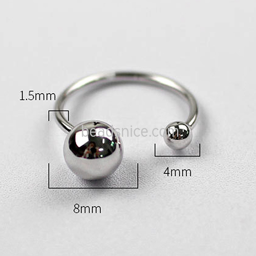 Sterling silver beads ring wedding engagement couple custom ring jewelry wholesale