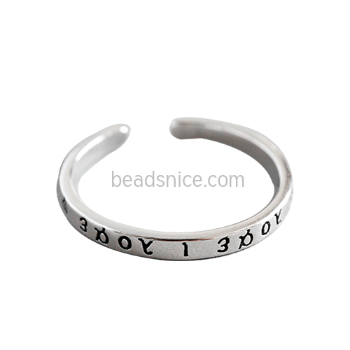 925 Sterling silver wholesale couple love band rings lead jewelry fashion