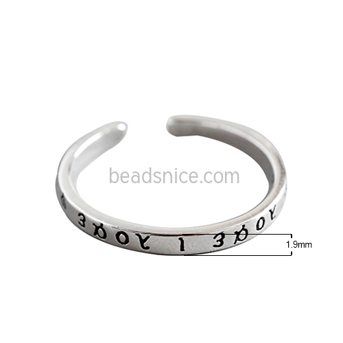 925 Sterling silver wholesale couple love band rings lead jewelry fashion