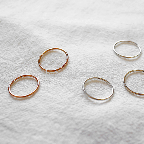 Simple sterling silver ring minimalist ring half round band midi ring