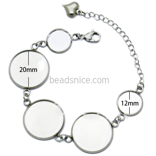 Stainless Steel bracelet trays blanks