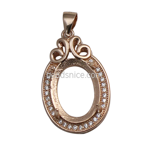 925 Sterling silver pendant base diy accessories jewelry