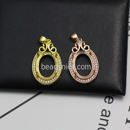 925 Sterling silver pendant base diy accessories jewelry