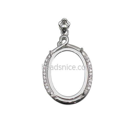 925 sterling silver pendant base