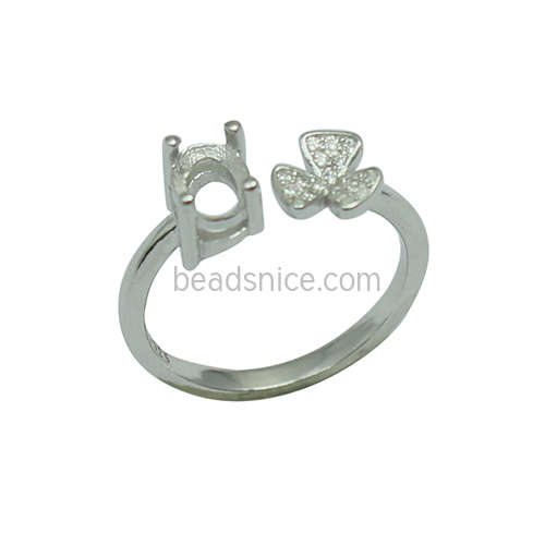 925 sterling silver open ring base