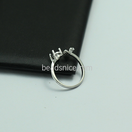 925 sterling silver open ring base