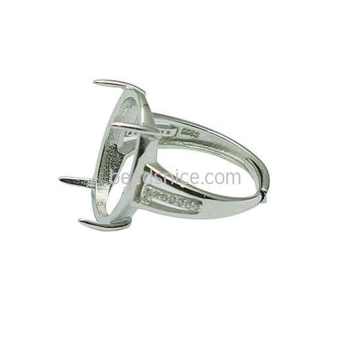925 sterling silver adjustable ring base