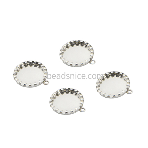 Stainless Steel Cabochon Mountings Pendant Blanks Wholesale Base Mounting