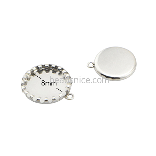 Stainless Steel Cabochon Mountings Pendant Blanks Wholesale Base Mounting