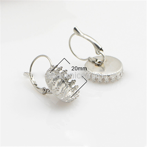 Stainless Steel French Hook Ear Wires Earring Blank Setting