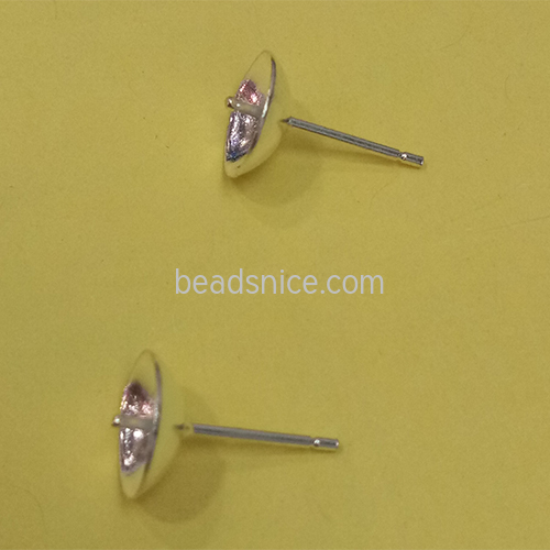 925 Sterling Silver Earring Base Jewelry Making Findings Earrings for Women Pearl Stud Earrings