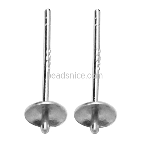 925 Silver Ear Stud Component