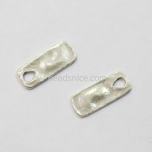 Sterling silver blank stamping tag custom jewelry