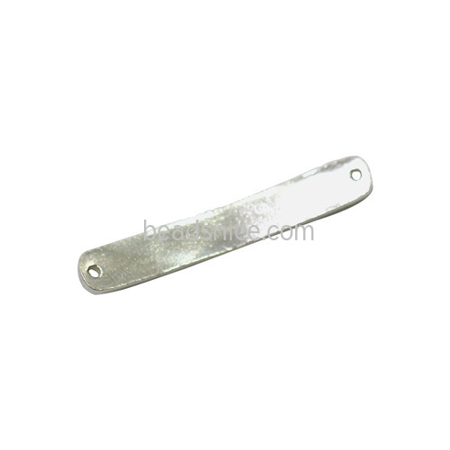 Sterling silver blank oblong stamping tag bar for custom jewelry