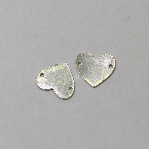 Sterling silver heart pendants charms stamping blanks tags wholesale jewelry findings DIY