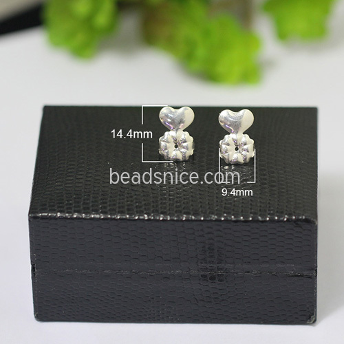 925 Sterling silver Ear nuts jewelry components