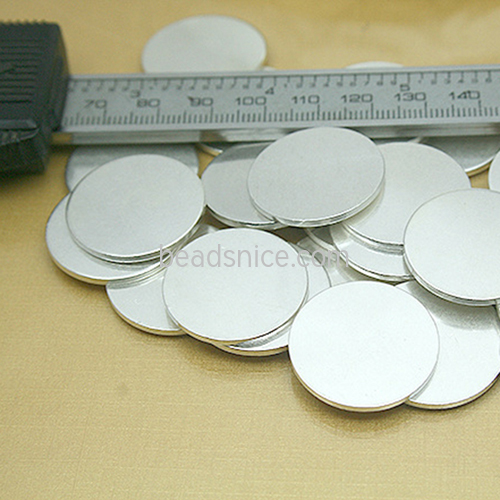 925 Sterling Silver Stamping Blanks Round Tag blank