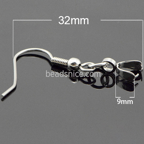 Stainless steel earring finding diy accessories jewelry wholesale