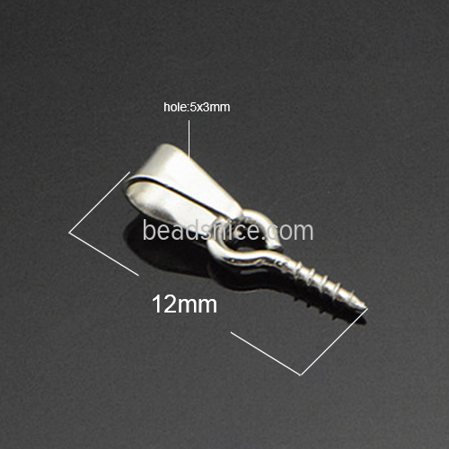 Stainless steel pendants bail jewelry wholesale diy accessories